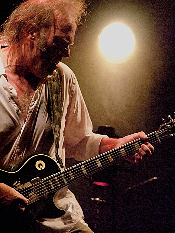 Neil Young, close to the source. Live in Firenze, Italy with his main axe Old Black.